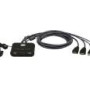 Aten | 2-portu USB FHD HDMI kabeļu KVM slēdzis | CS22HF