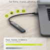 Goobay Slim 4-portu USB centrmezgls, USB-A uz USB-A, 5 Gbit/s | 74456