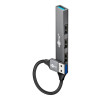 Goobay Slim 4-portu USB centrmezgls, USB-A uz USB-A, 5 Gbit/s | 74456