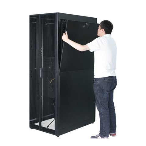 APC Easy Rack 600mm/42U/1100mm with Roof, Side panel,castors,feet and 4 Brackets, No Bottom, black | Schneider Electric