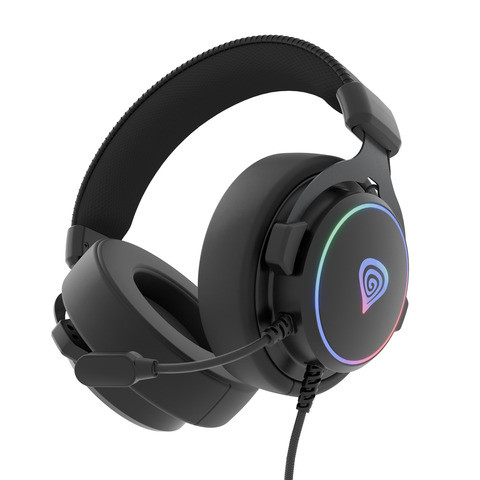 Genesis | Gaming Headset | Neon 764 | Wired | Over-Ear | Microphone | Black