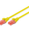 CAT 6 U-UTP | Komutācijas kabelis | PVC AWG 26/7 | Dzeltens | 2 m | Modularais RJ45 (8/8) spraudnis