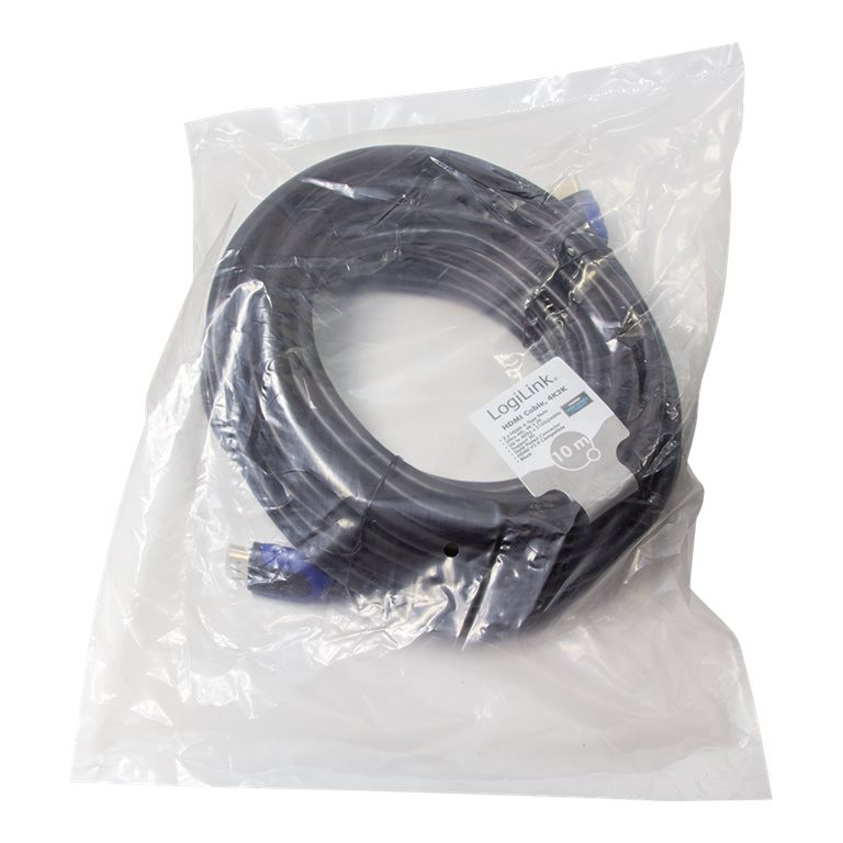 Logilink | HDMI kabelis High Speed ar Ethernet | CH0066 | HDMI Type A spraudnis | HDMI Type A spraudnis | HDMI uz HDMI | 10 m