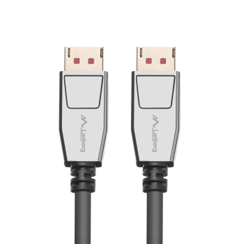 Lanberg DisplayPort M/M kabelis 20 PIN V1.4 8K 60HZ | CA-DPDP-20CU-0018-BK | DisplayPort uz DisplayPort | 1.8 m