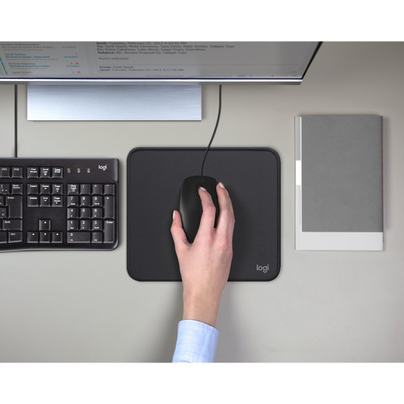 Logitech | Pele | M100 | Optiskā pele | Optiska | Vadu | Melna