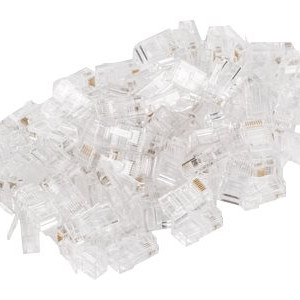 Lanberg Plug RJ45 CAT.5E UTP spraudnis 8P8C, 100 gab. | PLU-5000 | Caurspīdīgs