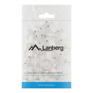 Lanberg Plug RJ45 CAT.5E UTP spraudnis 8P8C, 100 gab. | PLU-5000 | Caurspīdīgs