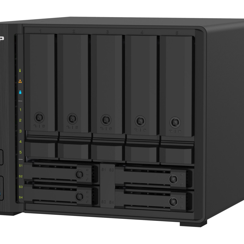 QNAP | 9-Bay QTS NAS | TS-932PX-4G | Up to 9 HDD/SSD Hot-Swap | AnnapurnaLabs Alpine | AL324 ARM Cortex-A57 Quad-Core | Processor frequency 1.7 GHz | 4 GB | DDR4