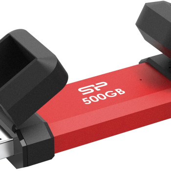 Silicon Power DS72 | 500 GB | USB Type-A/USB Type-C 3.2 Gen 2 | Sarkans