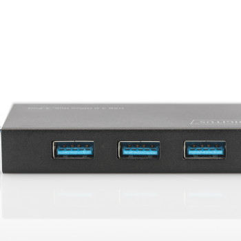 Digitus | USB 3.0 koncentrators, 4 porti, iekļauts 5V/2A barošanas bloks | DA-70240-1 | USB 3.0 koncentrators