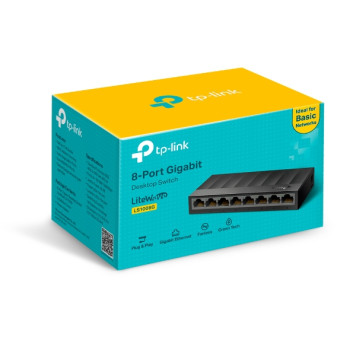TP-LINK | Galda slēdzis | LS1008G | Nevadāms | Galda | Barošanas avots ārējs