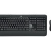 Logitech | MK540 Advanced | Tastatūra un pele komplekts | Bezvadu | Pele iekļauta | Baterijas iekļautas | Bezvadu savienojums | US | Melna