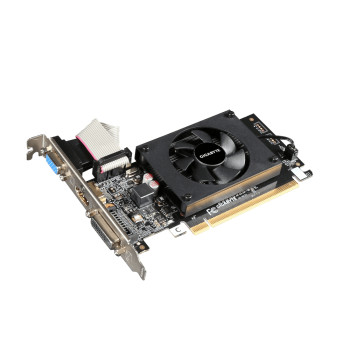 Gigabyte | GV-N710D3-2GL 2.0 | NVIDIA | 2 GB | GeForce GT 710 | DDR3 | Dzesēšana: aktīva | DVI-D: 1 | HDMI: 1 | PCI Express 2.0 | Atmiņas takts: 1600 MHz | Procesora frekvence: 954 MHz | VGA (D-Sub): 1