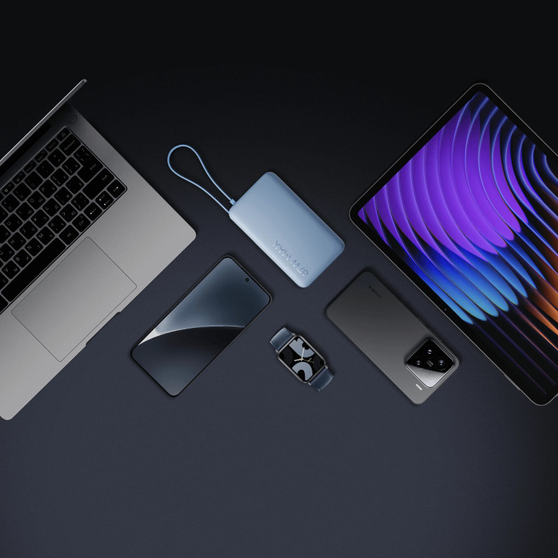 Xiaomi 67W Power Bank 10000 (iebūvēts kabelis) | 10000 mAh | Ice Blue