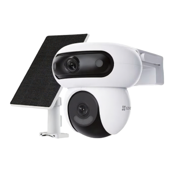 EZVIZ akumulatora darbināma divkamera komplekts ar saules paneli | CS-HB90/SP | 4+4 MP | 2.8mm/6mm | IP65 | H.264/H.265 | Micro SD, max. 512 GB