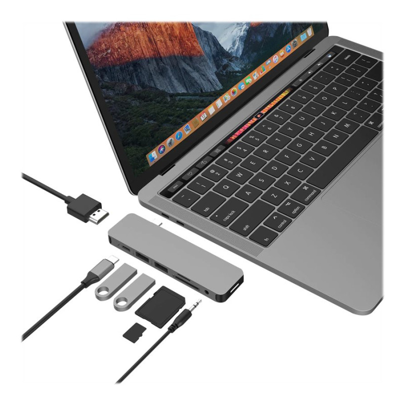 Hyper | HyperDrive USB-C 7‑in‑1 klēpjdatora form‑fit hubs