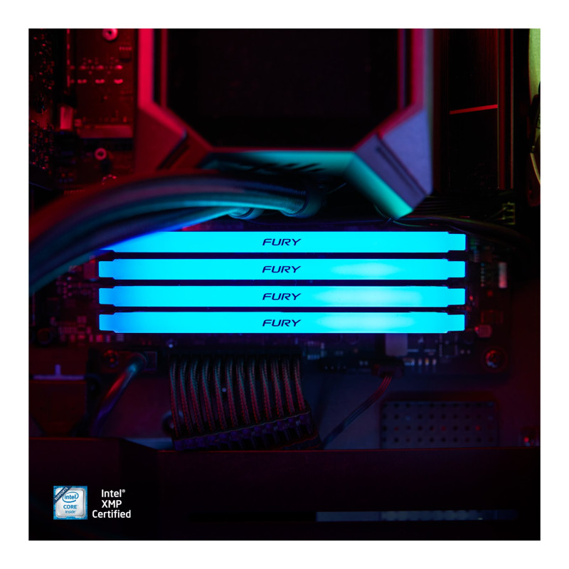 Kingston | FURY Beast RGB | 32 GB | DDR4 | 1600 MHz | PC/server | Reģistrēta: Nē | ECC: Nē