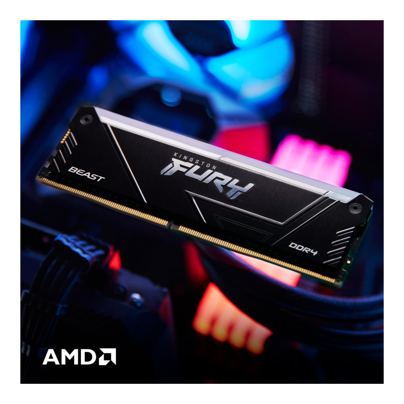 Kingston | FURY Beast RGB | 32 GB | DDR4 | 1600 MHz | PC/server | Reģistrēta: Nē | ECC: Nē