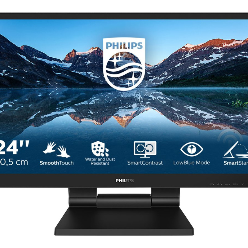 Philips | 242B9T/00 | 23.8  " | IPS | FHD | 16:9 | 60 Hz | 5 ms | Touchscreen | 1920 x 1080 | 250   cd/m² | HDMI ports quantity 1 | Black