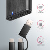 AXAGON External USB-C 3.2 Gen 2 metal box for M.2 NVMe & SATA SSD disks | EEM2-SB2