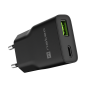 Natec Ribera USB Charger Gan Slim USB 1X USB-A + 1X USB-C 20W | NUC-2377
