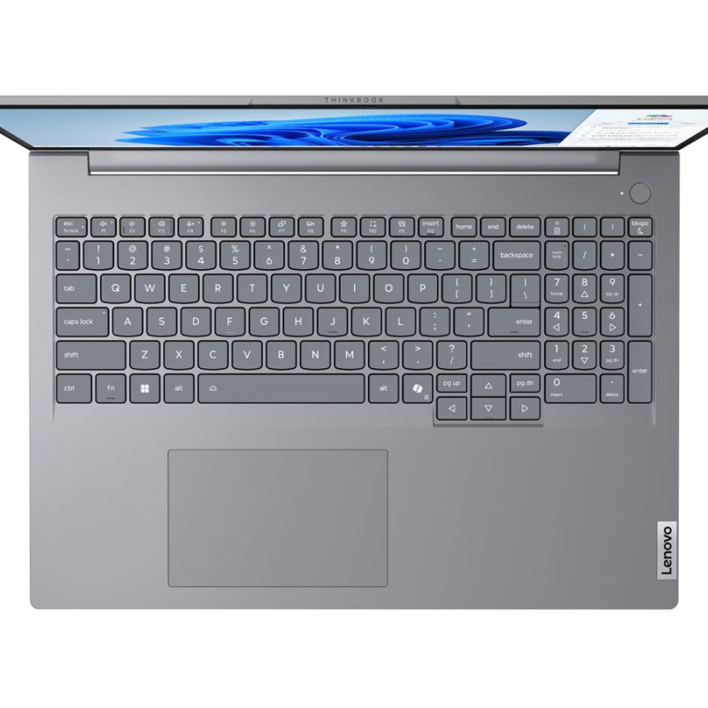 Lenovo ThinkBook 16 G8 IAL Intel | Arctic Grey | 16 " | IPS | WUXGA | 1920 x 1200 pixels | Anti-glare | Intel Core Ultra 9 | 185H | 16 GB | SODIMM DDR5 | Solid-state drive capacity 512 GB | Intel Arc Graphics Functions as Intel Graphics | Windows 11 Pro | 802.11ax | Bluetooth version 5.3 | Keyboard language Nordic | Keyboard backlit