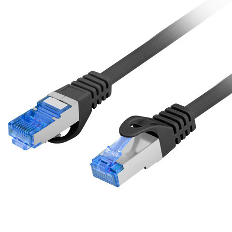 Lanberg | Patchcord Cat.6A S/FTP LSZH CCA | PCF6A-10CC-0300-BK | 3 m | Black