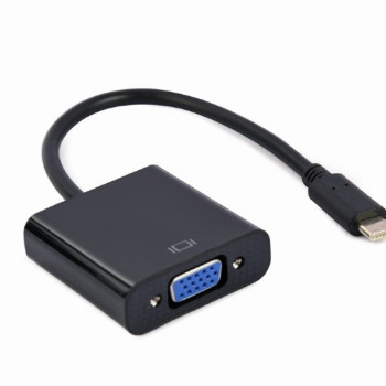 Cablexpert | USB Type-C uz VGA adaptera kabelis | A-CM-VGAF-01 | Melns | USB Type-C | VGA | 0.15 m