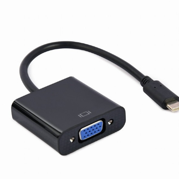 Cablexpert | USB Type-C uz VGA adaptera kabelis | A-CM-VGAF-01 | Melns | USB Type-C | VGA | 0.15 m