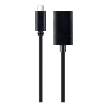 Cablexpert USB Type-C uz DisplayPort adaptera kabelis, 4K, 15 cm, melns | Type-C uz DisplayPort