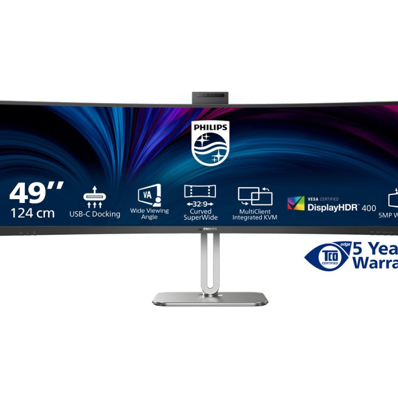Philips | 49B2U5900CH/00 | 48.8 " | VA | 32:9 | 75 Hz | 4 ms | 5120 x 1440 pixels | 450 cd/m² | HDMI ports quantity 2