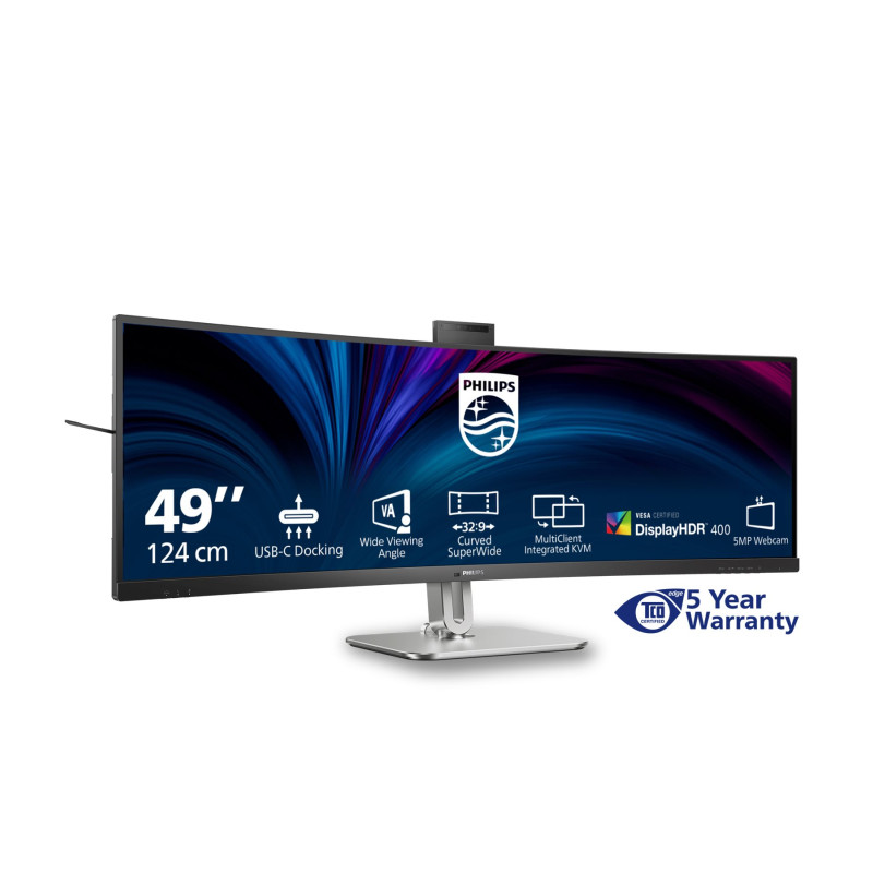 Philips | 49B2U5900CH/00 | 48.8 " | VA | 32:9 | 75 Hz | 4 ms | 5120 x 1440 pixels | 450 cd/m² | HDMI ports quantity 2