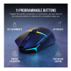 Corsair | Gaming peliņa | NIGHTSABRE RGB | Bezvadu | Bluetooth, 2,4 GHz | Melna