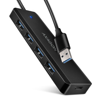AXAGON ceļojumu četru portu USB-A 5Gbps koncentrators | HUE-C1A