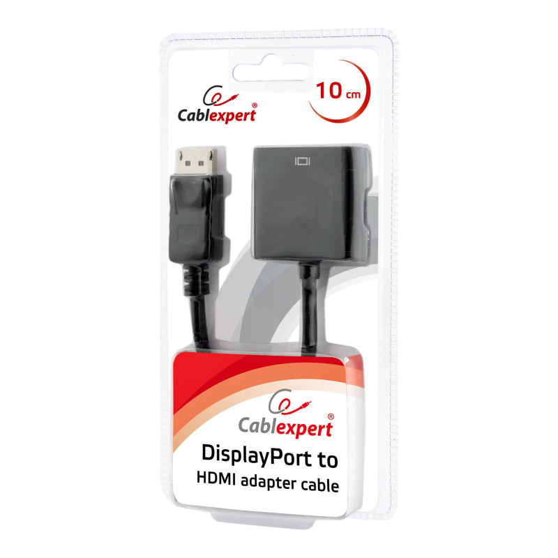 Cablexpert DisplayPort uz HDMI adaptera kabelis, melns | Cablexpert