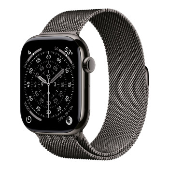 Apple Watch Series 11 GPS + Cellular 46mm Slate titāna korpuss ar Slate Milano siksniņu - M/L | Apple