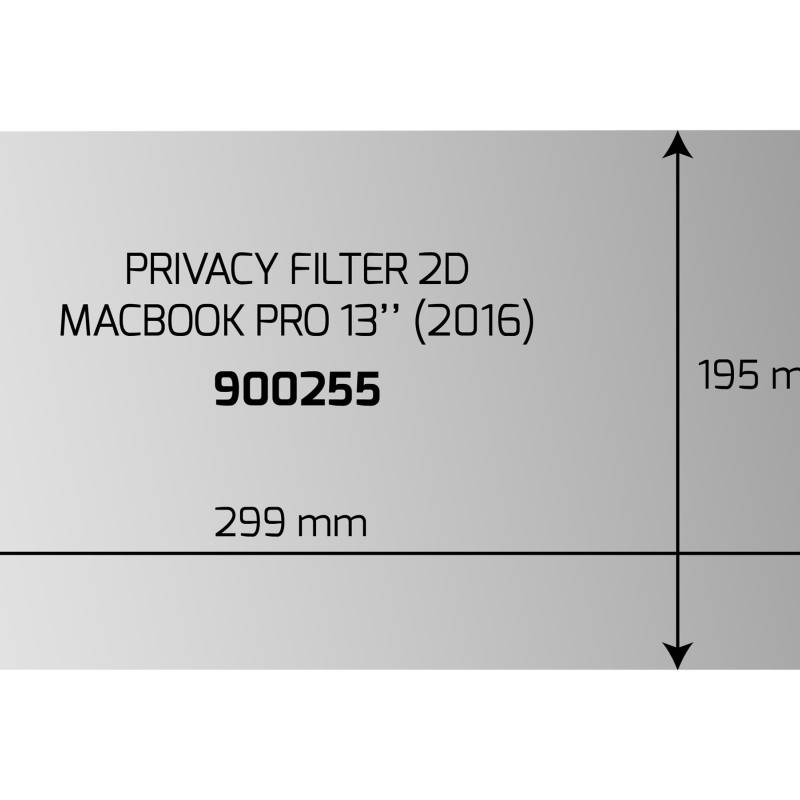 PORT DESIGNS Privacy Filter 2D Macbook Pro 13" (2016)- 299x195 | PORT DESIGNS | PORT DESIGNS Privacy Filter 2D Macbook Pro 13" (2016)- 299x195