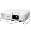 Epson | EH-TW840 | Full HD (1920x1080) | 4000 ANSI liumeni | Balts