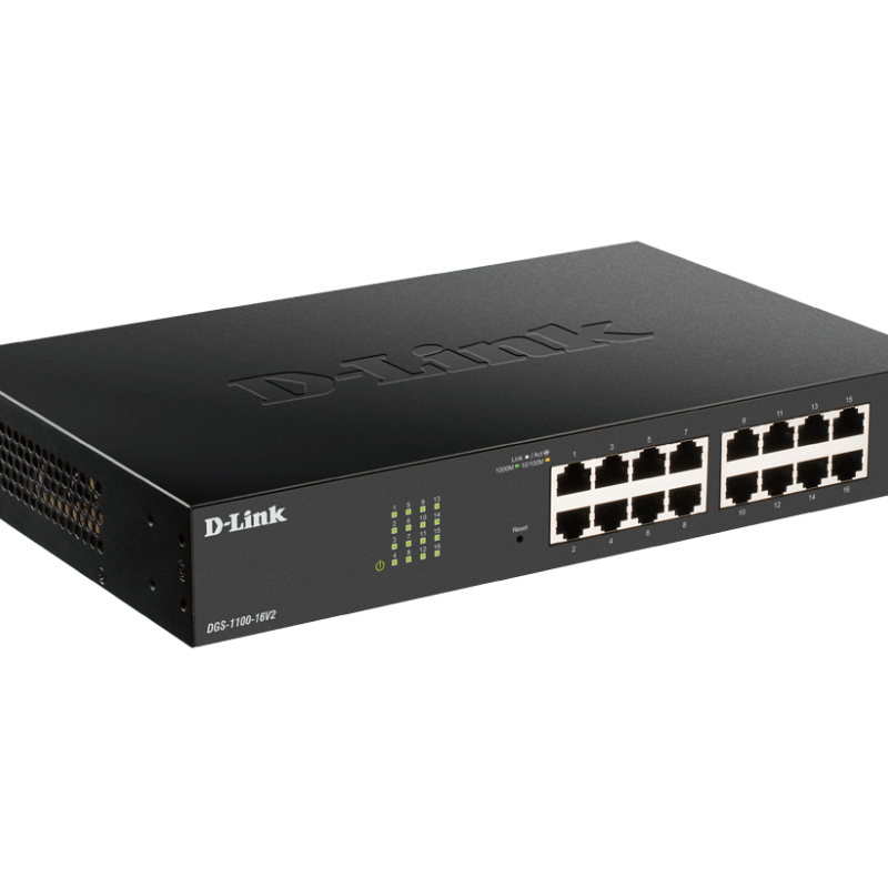D-Link | Smart Managed Switch | DGS-1100-16V2 | Pārvaldāms | Galda | Barošanas avots 100–240 V AC, 50–60 Hz iebūvēts