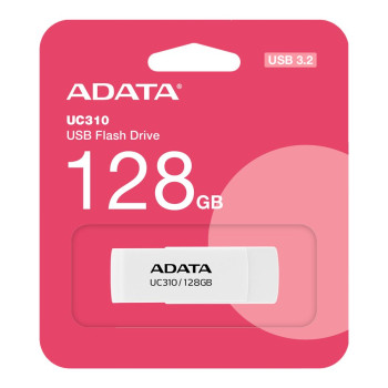 ADATA | USB zibatmiņa | UC310 | 128 GB | USB 3.2 Gen1 | Balta