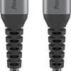 Goobay | USB-C uz USB-C tekstila kabelis ar metāla spraudņiem | 49302 | USB-C uz USB-C USB-C spraudnis | USB-C spraudnis
