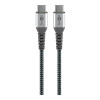 Goobay | USB-C uz USB-C tekstila kabelis ar metāla spraudņiem | 49302 | USB-C uz USB-C USB-C spraudnis | USB-C spraudnis
