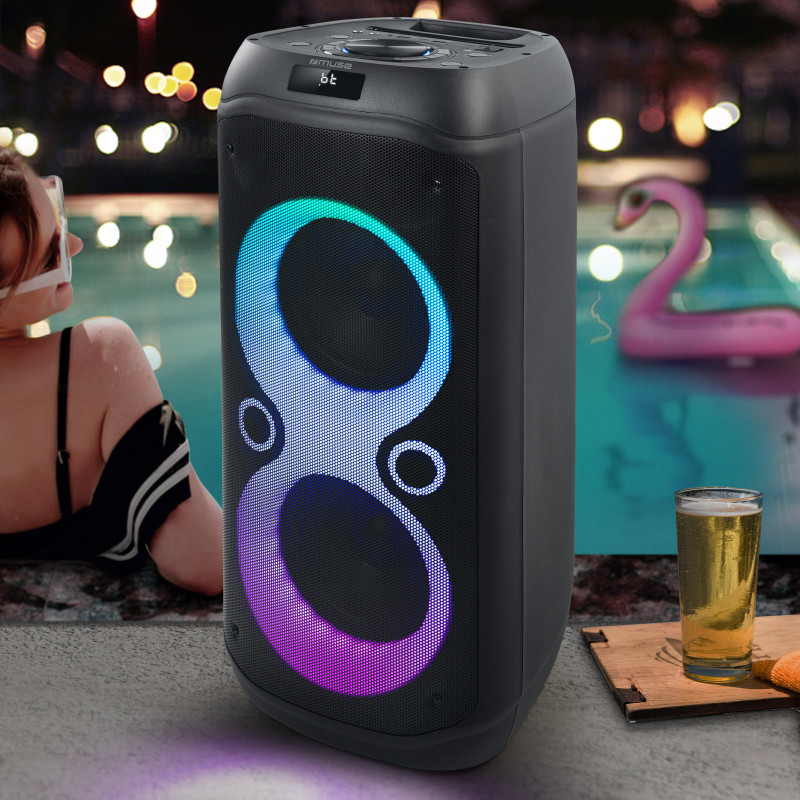 Muse | Party Box skaļrunis | M-1937 DJ | 600 W | Bluetooth | Bezvadu savienojums | Pārnēsājams | Melns