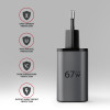 AXAGON Wall charger 67W, 2x port (USB-A + USB-C) PD3.0/PPS/QC4+/SFC 2.0/Apple | ACU-PQ67