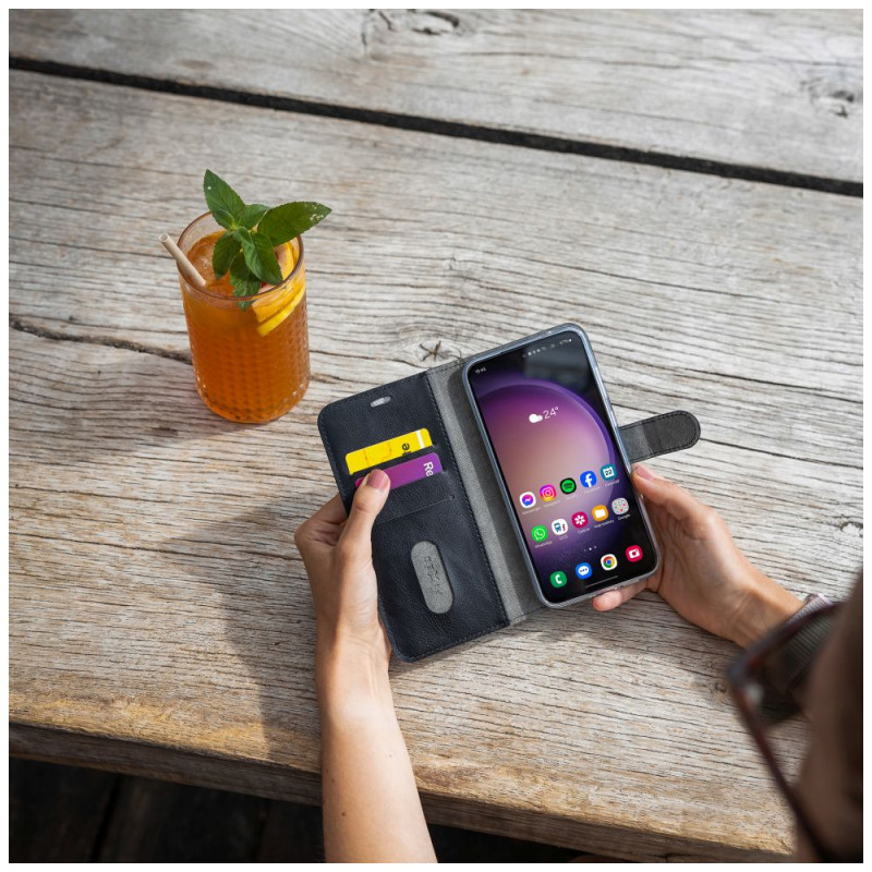 Fixed Opus | Grāmatas tipa maciņš | Xiaomi | 15 | Āda | Melns