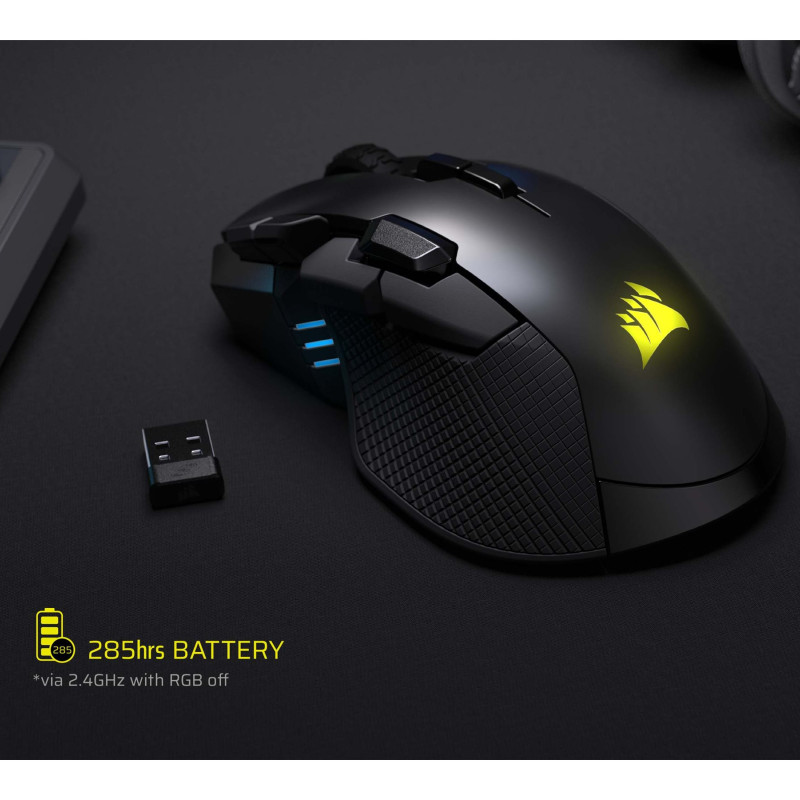 Corsair IRONCLAW SE | Gaming Mouse | Wireless/Wired | 2.4GHz, Bluetooth, USB-C | Black