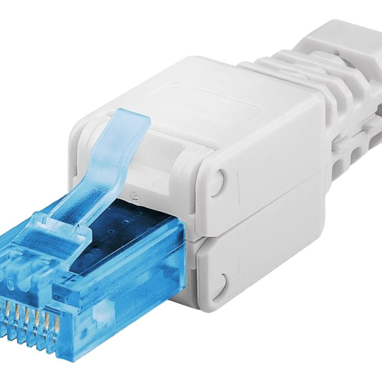 Goobay 59227 Bezinstrumentu RJ45 tīkla spraudnis CAT 6A UTP neekrānots | priekš 3 kabeļu OD: līdz 5.2mm/6.4mm/7.5mm