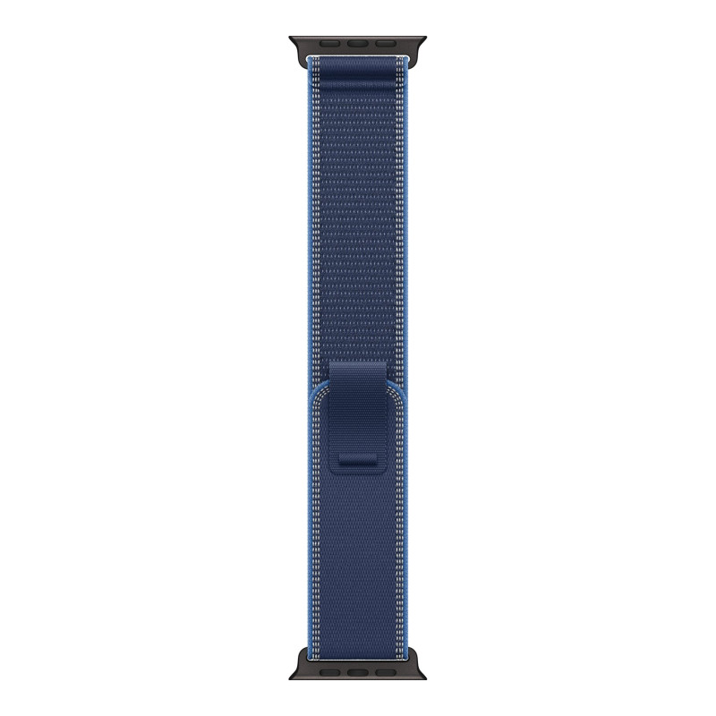 Apple | 49mm Blue/Bright Blue Trail Loop - S/M - Black Titanium Finish