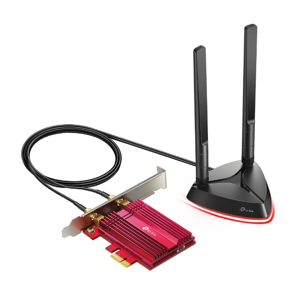 TP-LINK | AX3000 Wi-Fi 6 Bluetooth 5.0 PCIe Adapter | TX3000E | 2.4GHz/5GHz | Antenna type 2xHigh-Gain External Antennas | 574+2402 Mbit/s