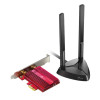 TP-LINK | AX3000 Wi‑Fi 6 Bluetooth 5.0 PCIe adapteris | TX3000E | 2.4GHz/5GHz | Antenas tips 2x ārējās augstas jutības antenas | 574+2402 Mbit/s